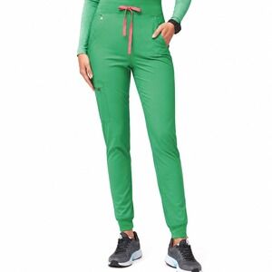 FIGS Zamora Jogger Scrub Pants Safety Green Neon Pink Limited Edition Medium